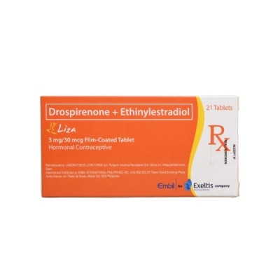 LIZA Drospirenone Ethinylestradiol 3mg/30mcg 21 Pills/box [PRESCRIPTION REQUIRED]