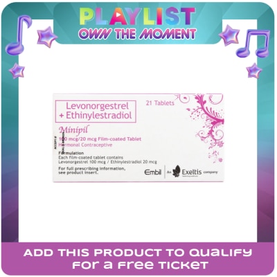 MINIPIL - Levonorgestrel 100mcg + ethinylestradiol 20mcg 21 Tablets/Box [PRESCRIPTION REQUIRED]