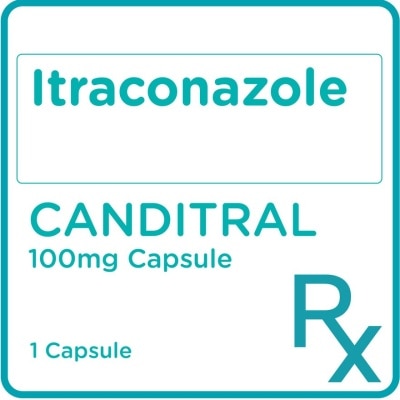 CANDITRAL Itraconazole 100mg 1 Capsule [PRESCRIPTION REQUIRED]