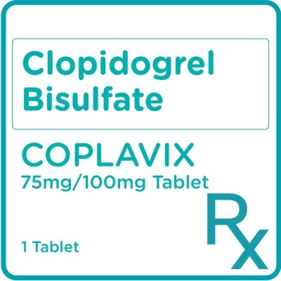 COPLAVIX Clopidogrel 75mg + Aspirin 100mg 1 Tablet [PRESCRIPTION REQUIRED]