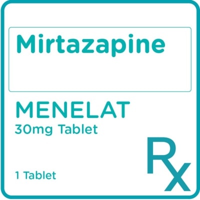 MENELAT Mirtazapine 30mg 1 Film-Coated Tablet [PRESCRIPTION REQUIRED]