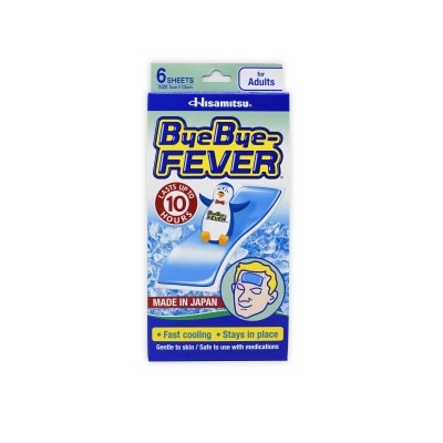 BYE BYE FEVER Cooling Gel Sheets for Adults