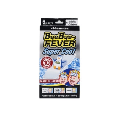 BYE BYE FEVER Super Cool Colorless 6 Gel Sheets