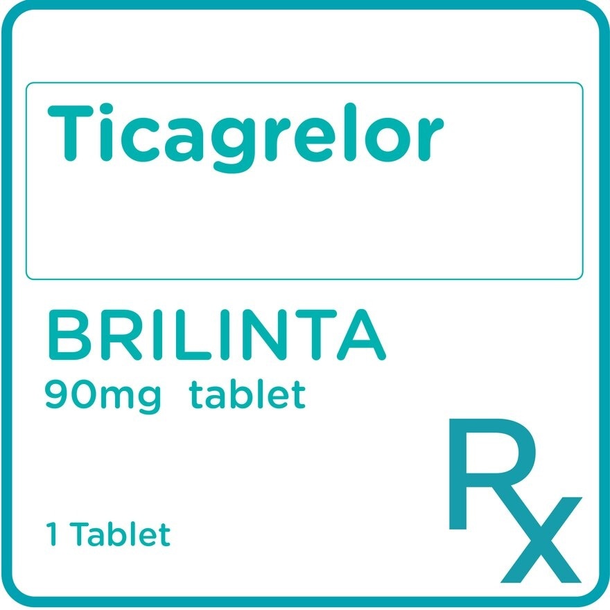 Ticagrelor 90mg 1 Tablet [PRESCRIPTION REQUIRED]