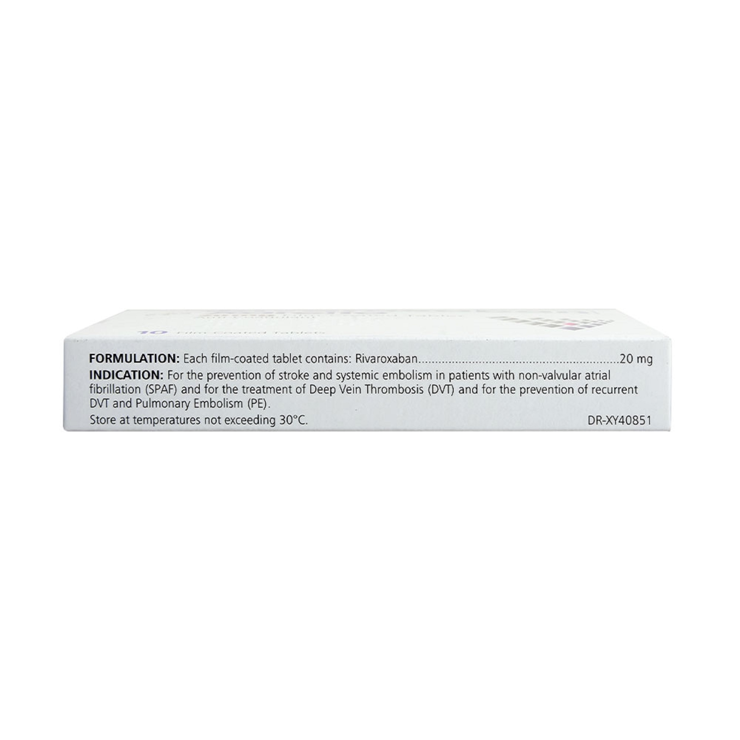 Rivaroxaban 20mg 1 Tablet [PRESCRIPTION REQUIRED]