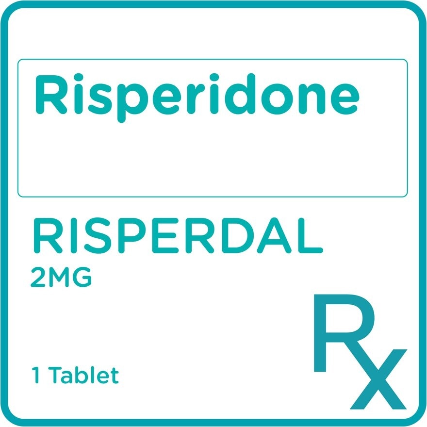 Risperdal Risperidone 2mg 1 Tablet [Prescription Required]