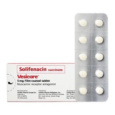 VESICARE Vesicare Solifenacin 5mg 1 Tablet [Prescription Required]