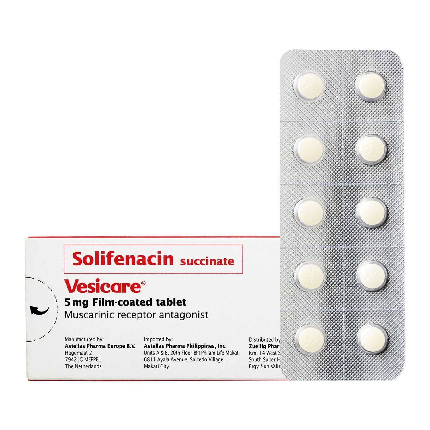 Vesicare Solifenacin 5mg 1 Tablet [Prescription Required]