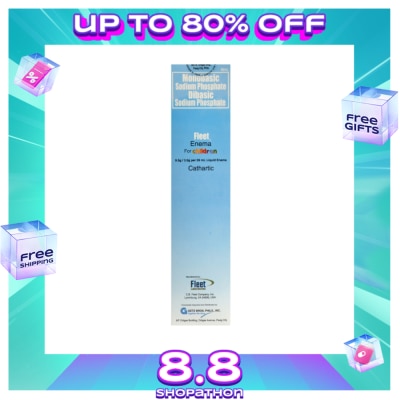 FLEET ENEMA Monobasic sodium phosphate 9.5 g; dibasic sodium phosphate 3.5 g Fleet Enema 66mL