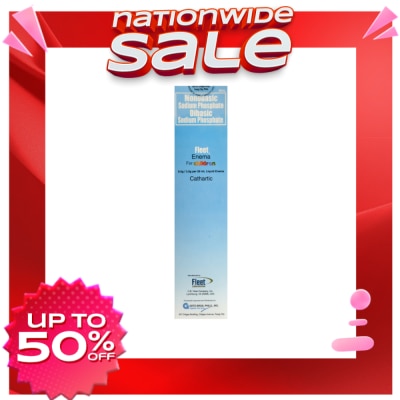 FLEET ENEMA Monobasic sodium phosphate 9.5 g; dibasic sodium phosphate 3.5 g Fleet Enema 66mL