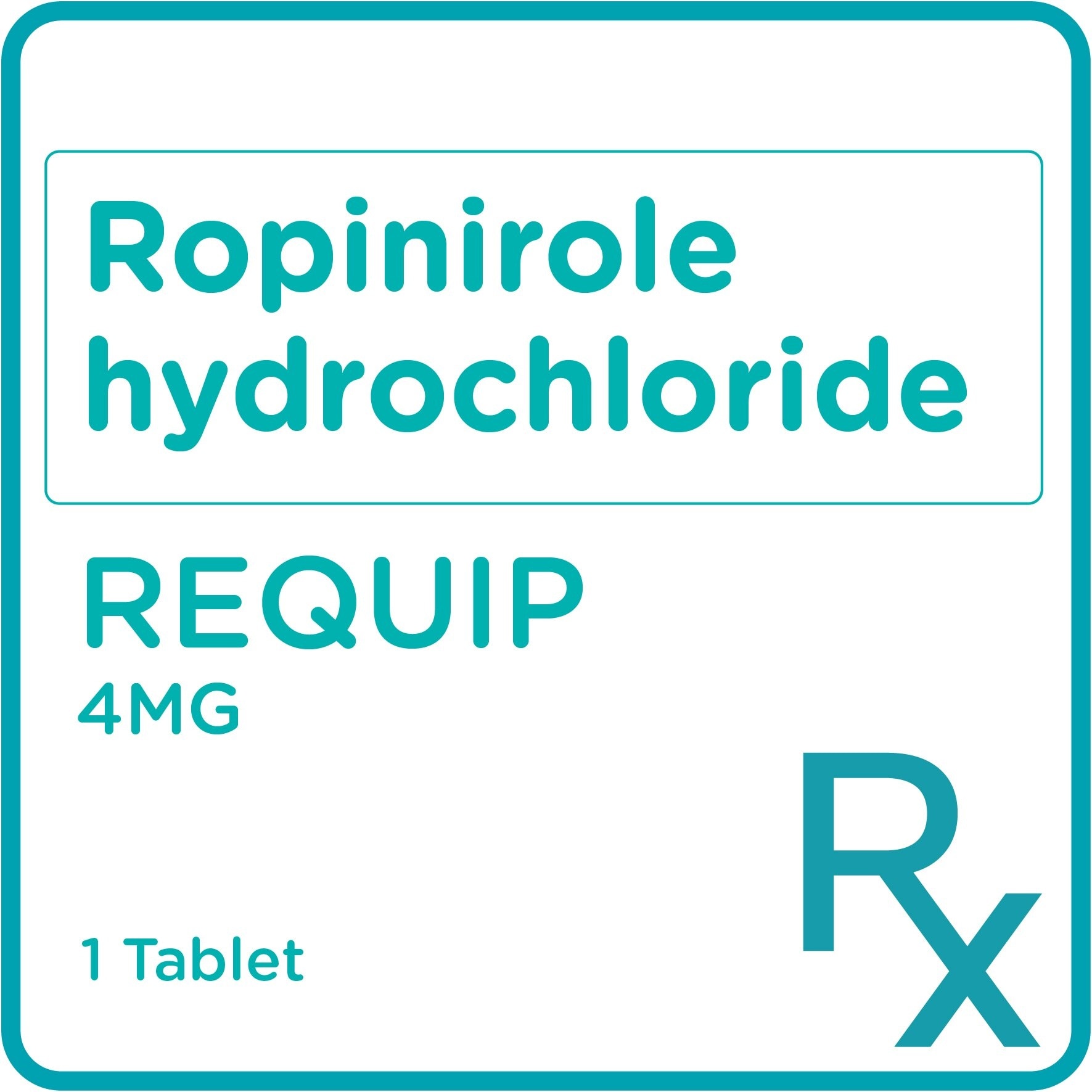 Ropinirole Hcl 4Mg 1 Tablet [PRESCRIPTION REQUIRED]