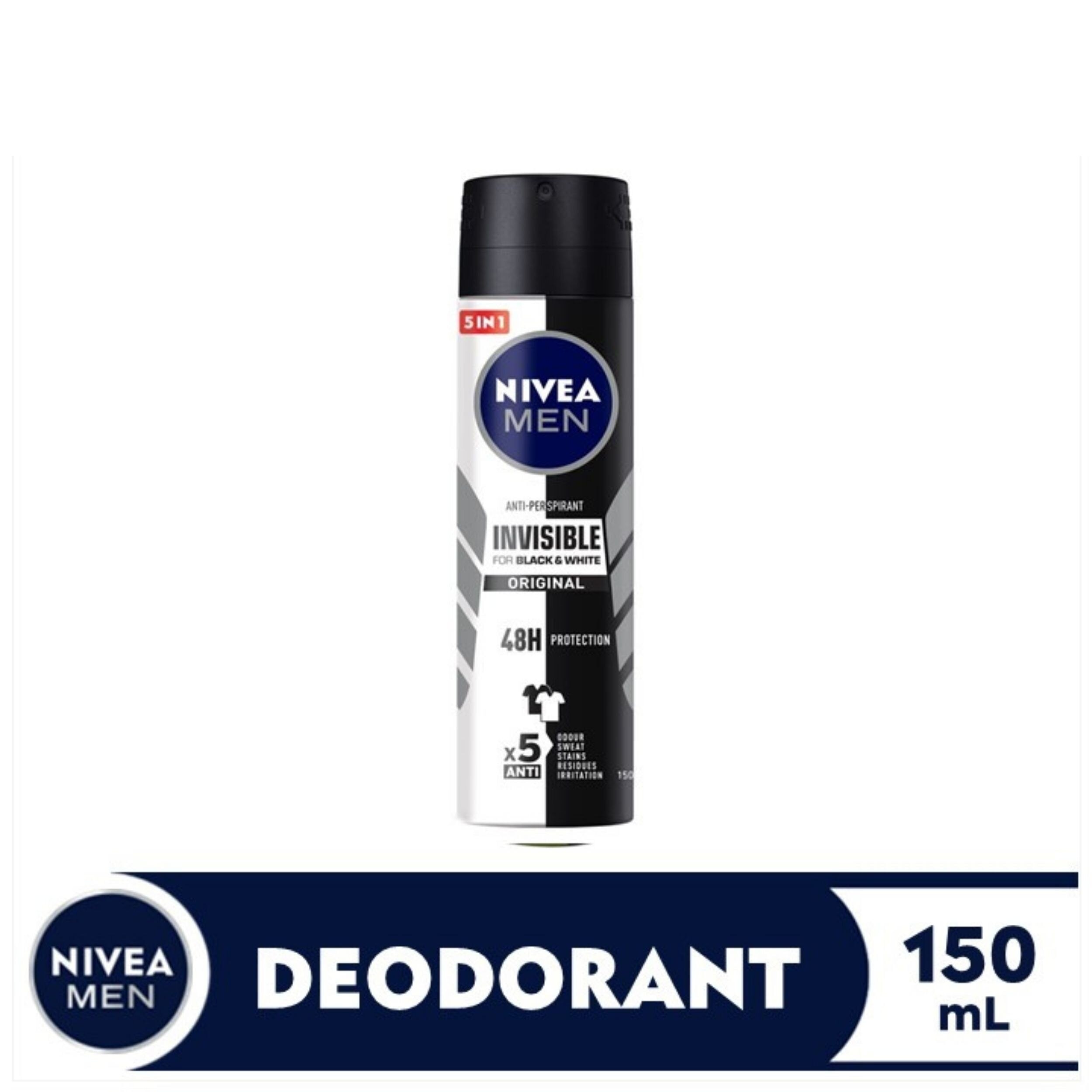 Men Deodorant Black & White Original Anti-Perspirant Spray 150ml