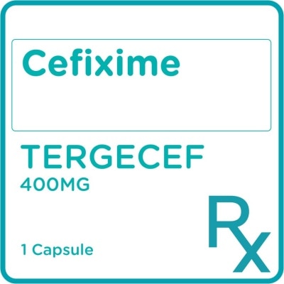 TERGECEF Cefixime 400mg 1 Capsule [PRESCRIPTION REQUIRED]