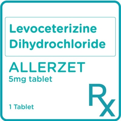 ALLERZET Levoceterizine Dihydrochloride 5mg 1 Tablet [PRESCRIPTION REQUIRED]