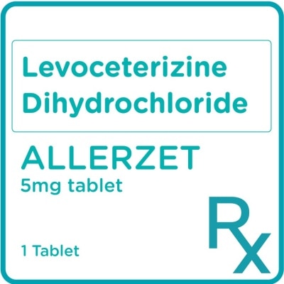 ALLERZET Levoceterizine Dihydrochloride 5mg 1 Tablet [PRESCRIPTION REQUIRED]