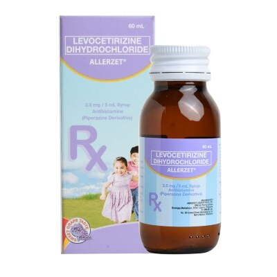 ALLERZET, Levoceterizine Dihydrochloride 2.5mg/5ml 60ml [PRESCRIPTION ...