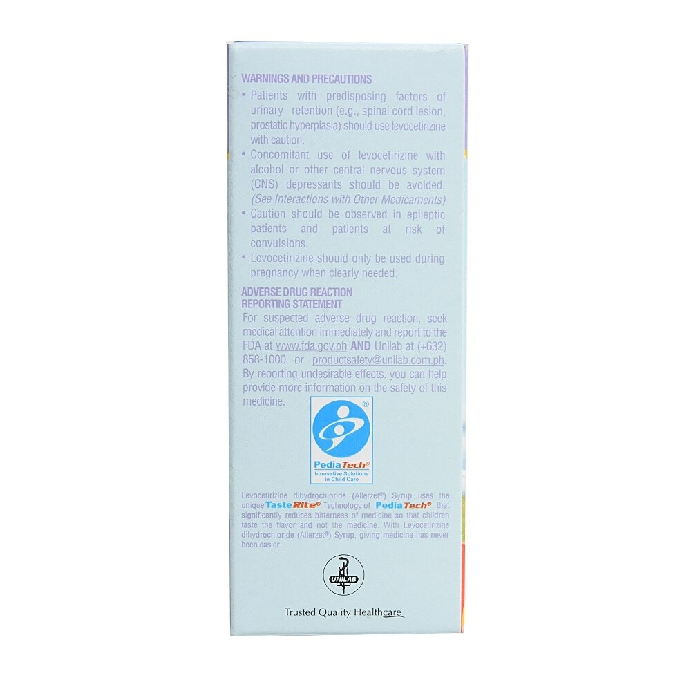 Levoceterizine Dihydrochloride 2.5mg/5ml 60ml [PRESCRIPTION REQUIRED]