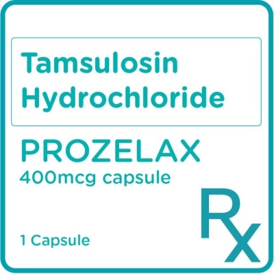 PROZELAX Tamsulosin Hydrochloride 400mcg 1 Capsule [PRESCRIPTION REQUIRED]