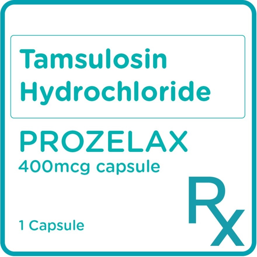 Tamsulosin Hydrochloride 400mcg 1 Capsule [PRESCRIPTION REQUIRED]