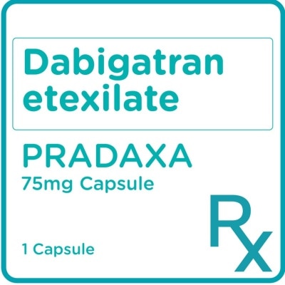 PRADAXA Dabigatran etexilate 75mg 1 Capsule [PRESCRIPTION REQUIRED]