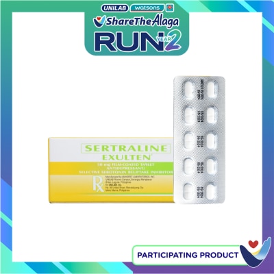 EXULTEN Sertraline hydrochloride 50mg 1 Tablet [PRESCRIPTION REQUIRED] image