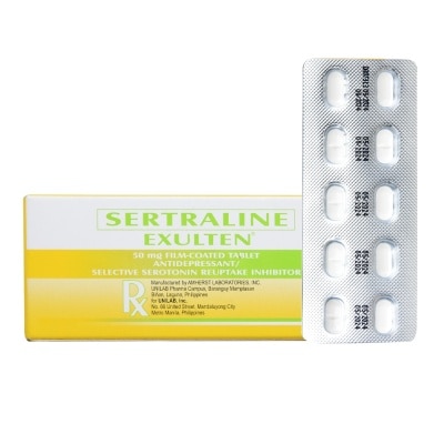 EXULTEN Sertraline hydrochloride 50mg 1 Tablet [PRESCRIPTION REQUIRED]