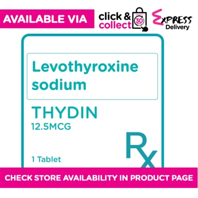 THYDIN Thydin Levothyroxine 12.5mcg 1Tablet [Prescription Required]
