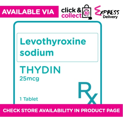 THYDIN Levothyroxine Na 25mcg 1 Tablet [PRESCRIPTION REQUIRED]
