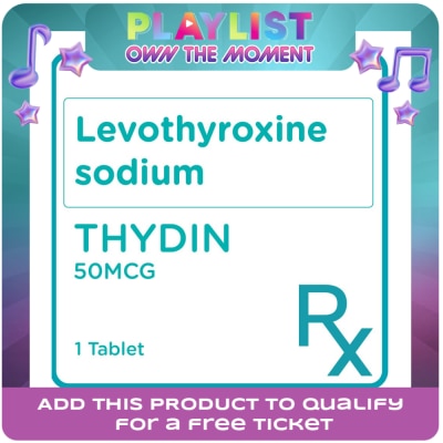 THYDIN - Thydin Levothyroxine 50mcg 1Tablet [Prescription Required]