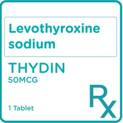 THYDIN Thydin Levothyroxine 50mcg 1Tablet [Prescription Required]