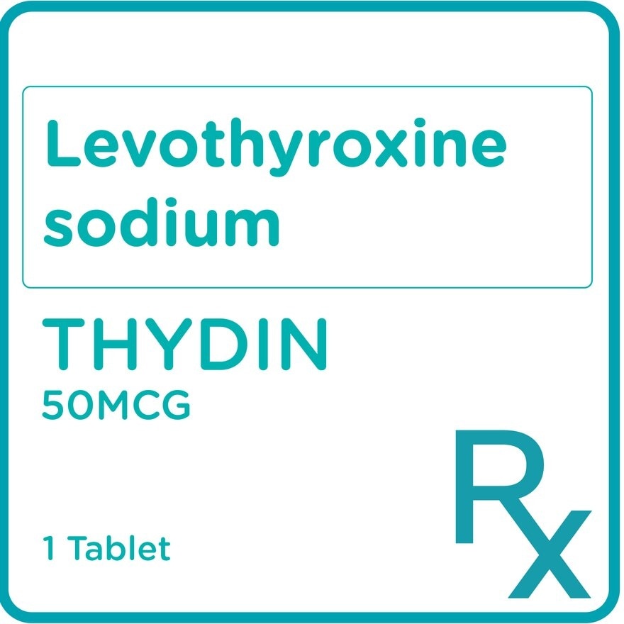 Thydin Levothyroxine 50mcg 1Tablet [Prescription Required]