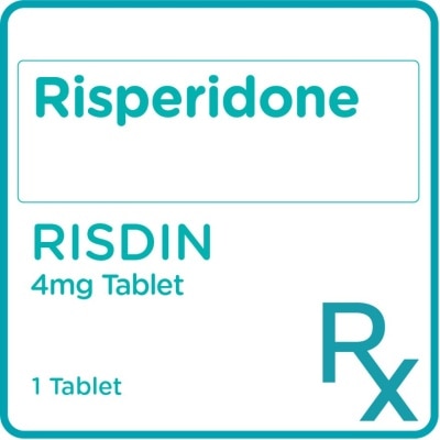 RISDIN Risperidone 4mg 1 Tablet [PRESCRIPTION REQUIRED]