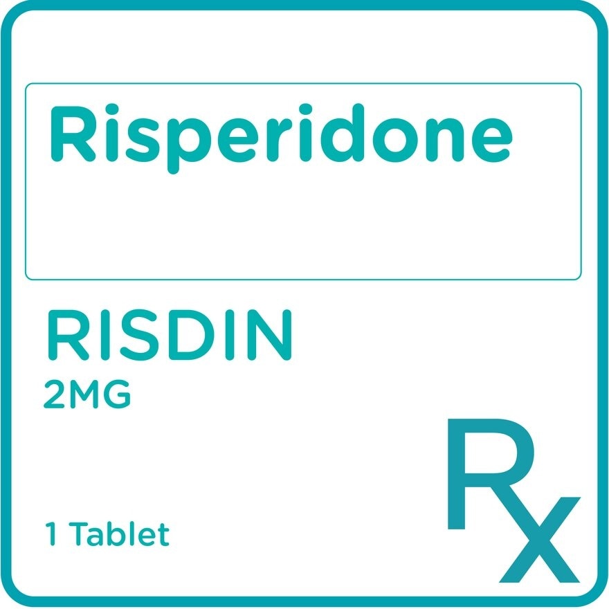 Risdin Risperidone 2mg 1Tablet [Prescription Required]