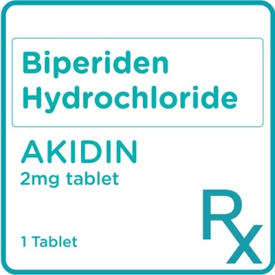 AKIDIN Biperiden Hydrochloride 2mg 1 Tablet [PRESCRIPTION REQUIRED]