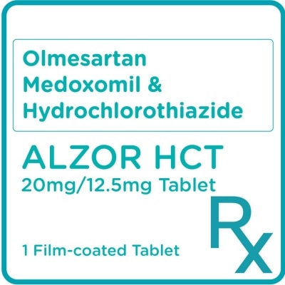 ALZOR ALZOR Olmesartan medoxomil Hydrochlorothiazide 20 mg/12.5 mg 1 Film-Coated Tablet [PRESCRIPTION REQUIRED]