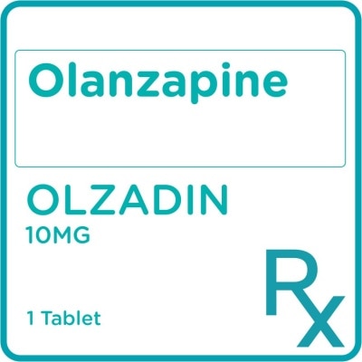 OLZADIN Olanzapine 10mg 1 Tablet [PRESCRIPTION REQUIRED]