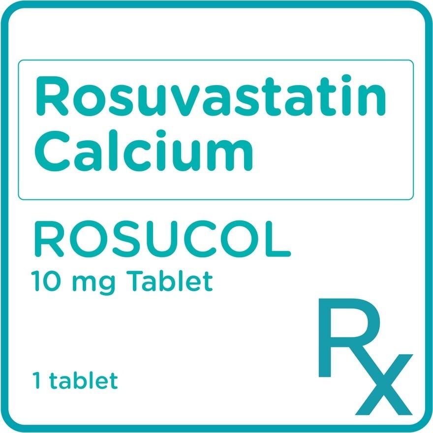 Rosucol Rosuvastatin 10mg 1 Tablet [Prescription Required]