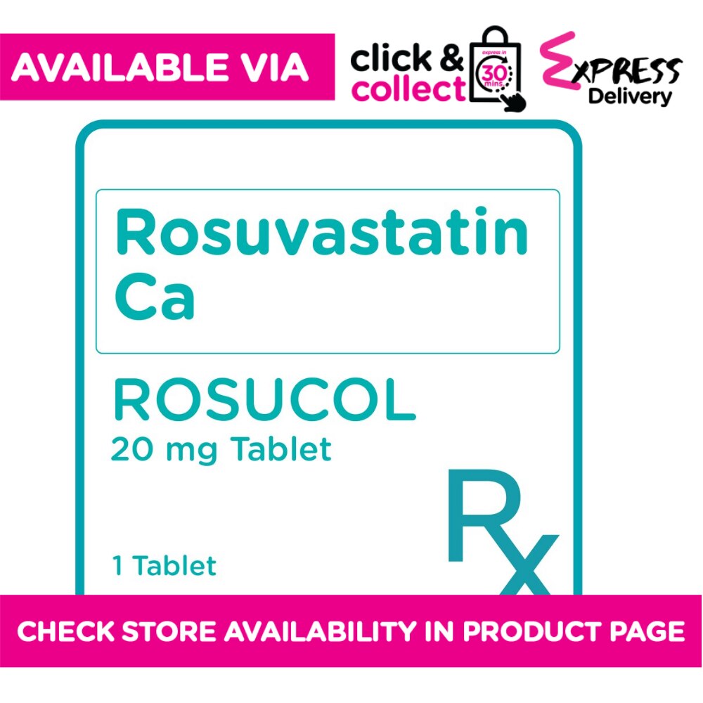 Rosucol Rosuvastatin 20mg 1 Tablet [Prescription Required]