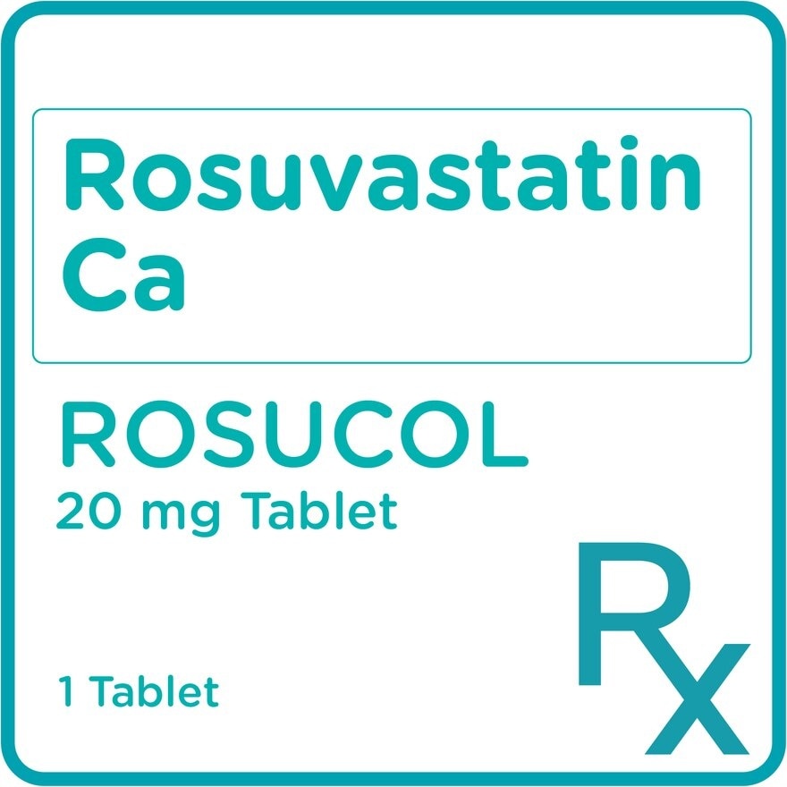 Rosucol Rosuvastatin 20mg 1 Tablet [Prescription Required]