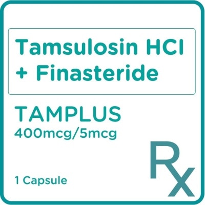 TAMPLUS Tamsulosin hydrochloride + Finasteride 400mcg/5mcg 1 Capsule [PRESCRIPTION REQUIRED]