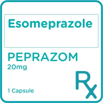 PEPRAZOM PEPRAZOM Esomeprazole 20mg Sold Per Piece [PRESCRIPTION REQUIRED]