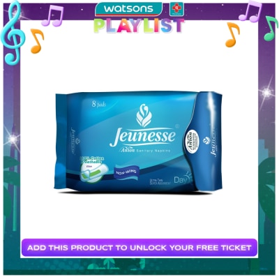 JEUNESSE Anion Sanitary Napkin Ultra Super Absorbent Day Non-Wing 8 Pads