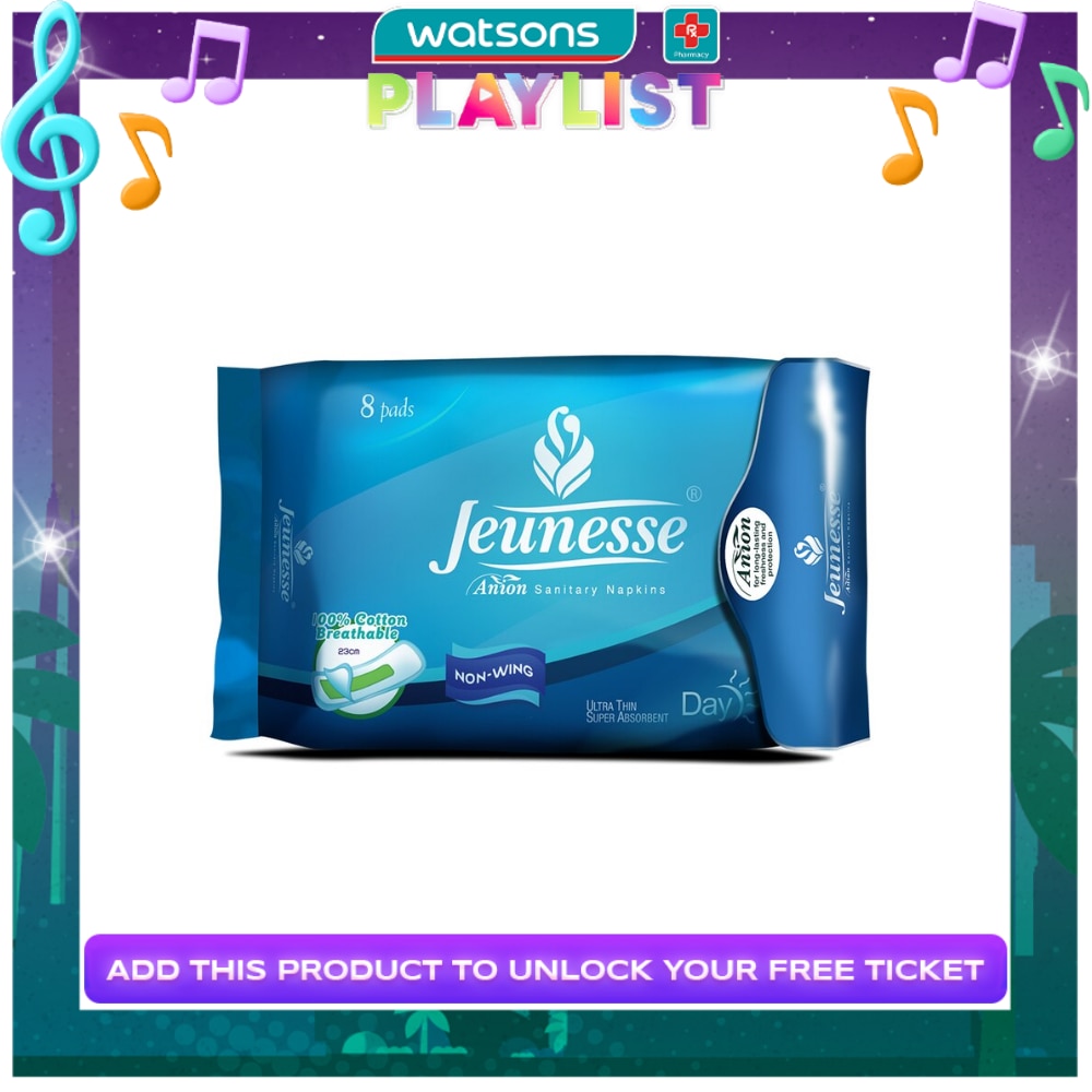 Anion Sanitary Napkin Ultra Super Absorbent Day Non-Wing 8 Pads