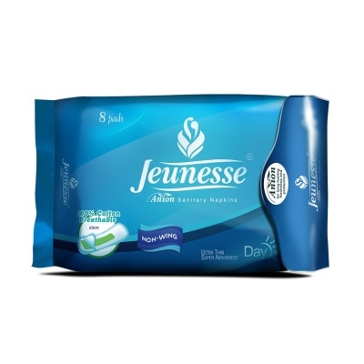 JEUNESSE Anion Sanitary Napkin Ultra Super Absorbent Day Non-Wing 8 Pads