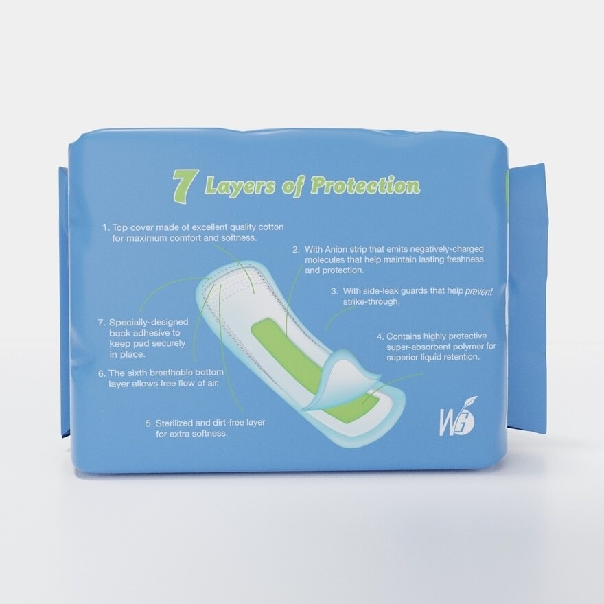 Anion Sanitary Napkin Ultra Super Absorbent Day Non-Wing 8 Pads