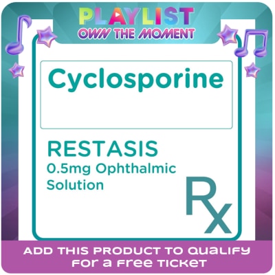 RESTASIS - Cyclosporine 0.5mg Ophthalmic Solution [PRESCRIPTION REQUIRED]