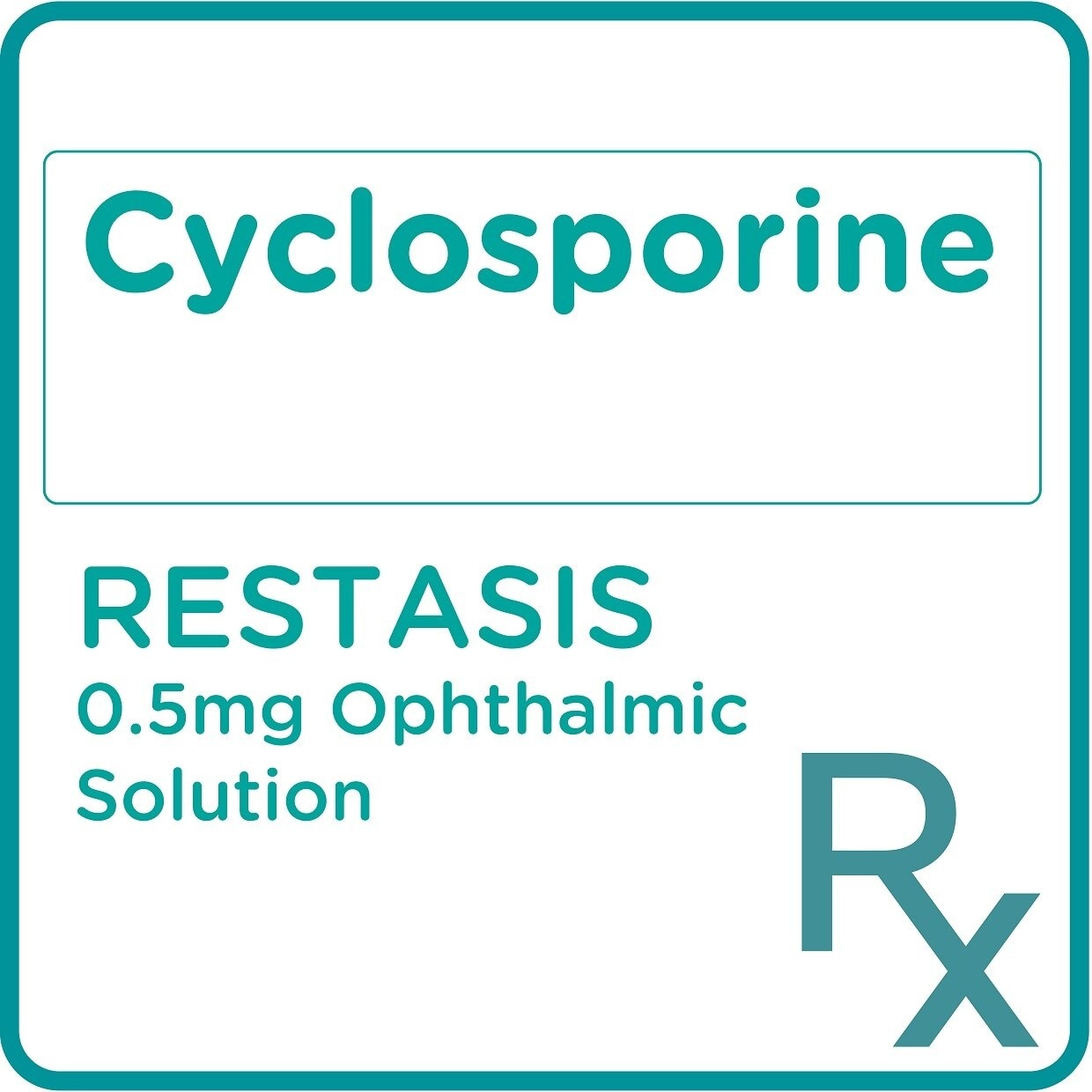 Cyclosporine 0.5mg Ophthalmic Solution [PRESCRIPTION REQUIRED]