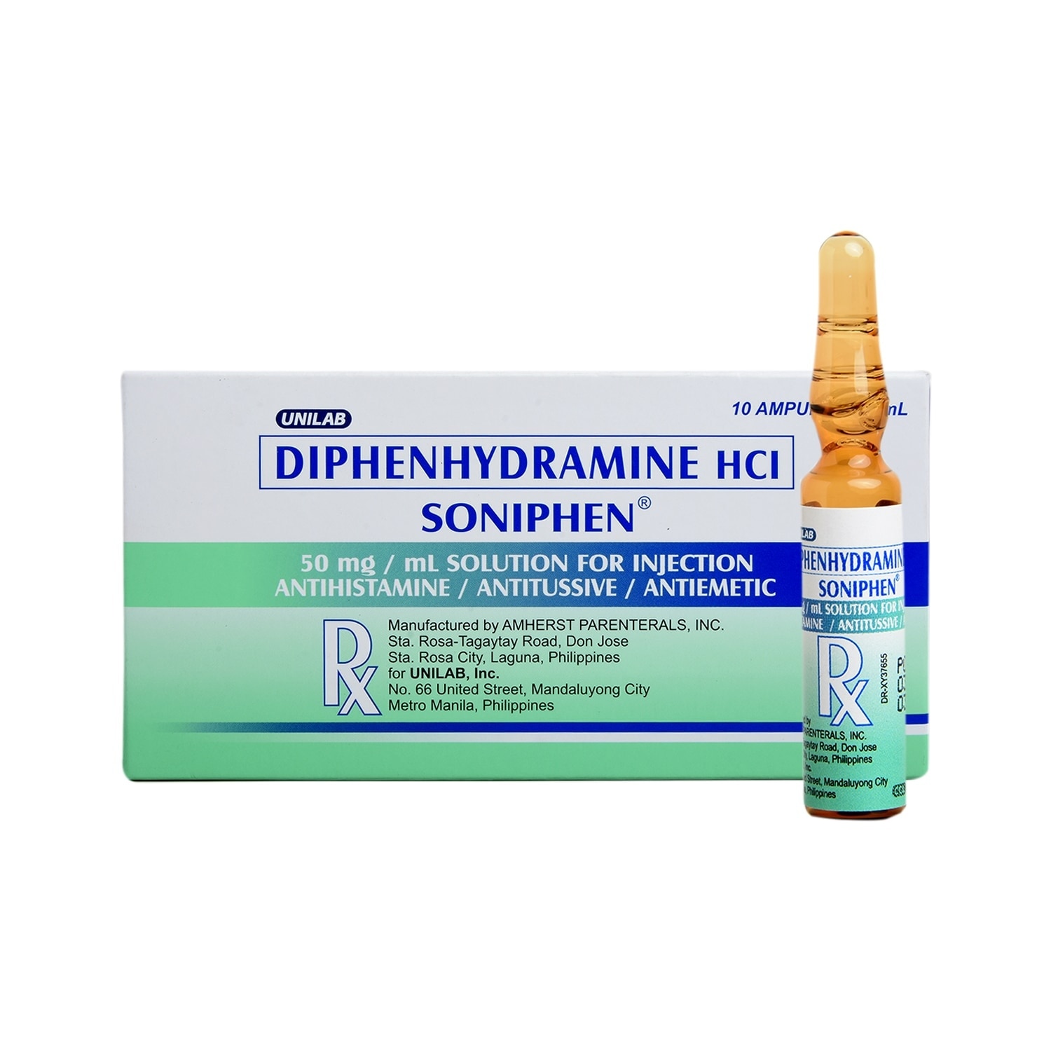 Diphenhydramine 50mg/ml 1 Ampule [PRESCRIPTION REQUIRED]