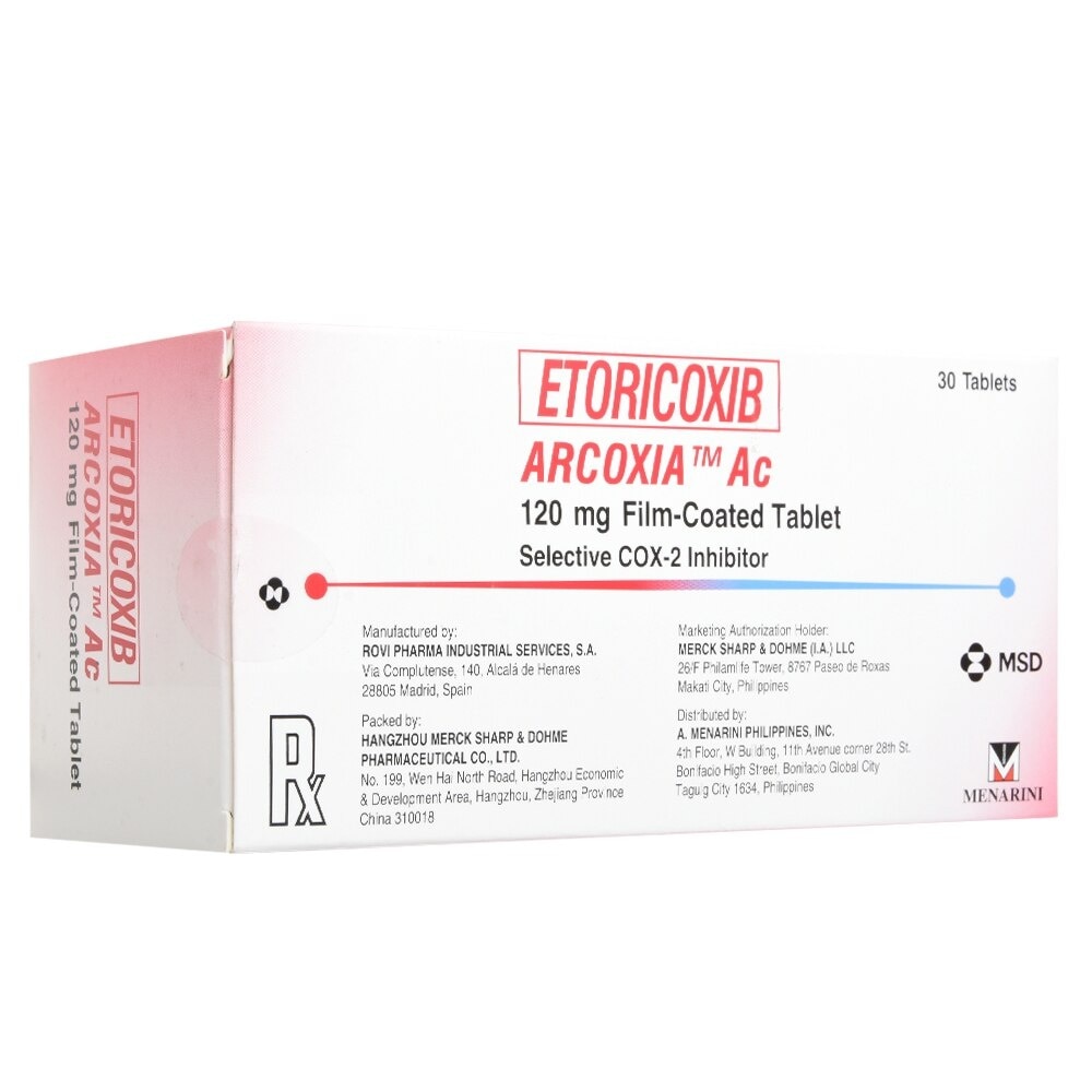 ARCOXIA Etoricoxib 120mg 5s 1 Box [PRESCRIPTION REQUIRED]