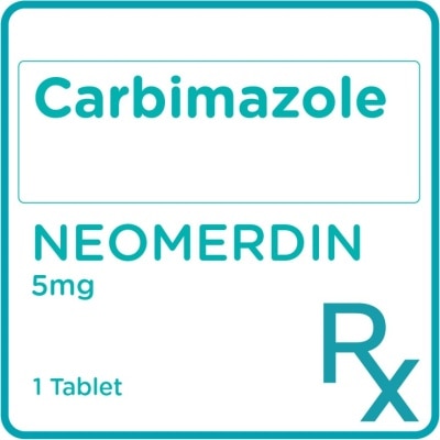 NEOMERDIN Carbimazole 5mg 1 Tablet [PRESCRIPTION REQUIRED]